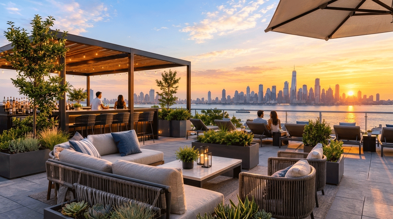 rooftop apartments in Bayonne NJ